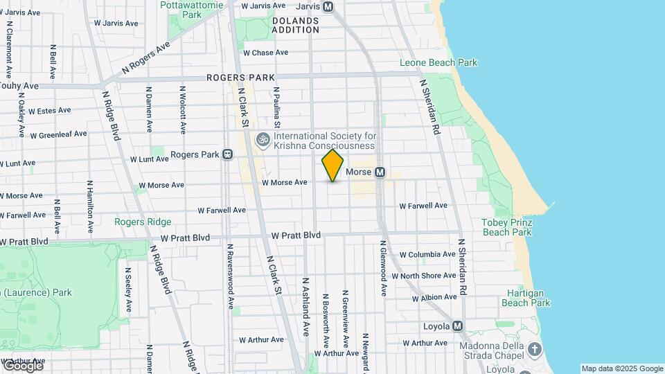 1525 W Morse Ave, Unit 214 Map and Location Details