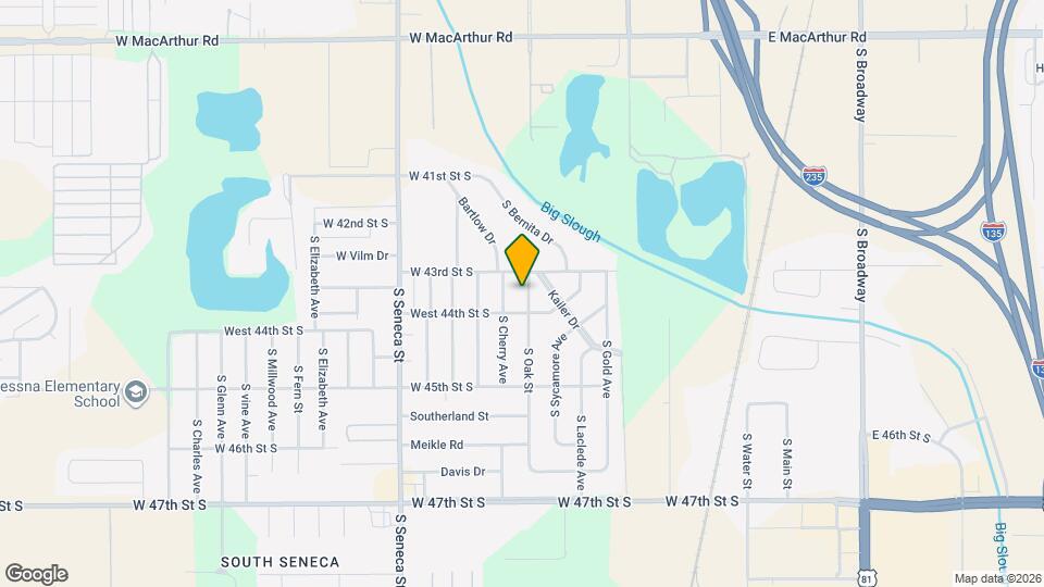 4421 S Oak Ave Map and Location Details