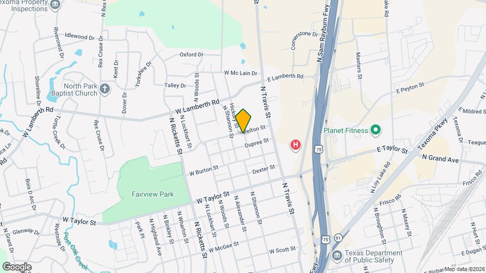 2222 N Hickory St Map and Location Details