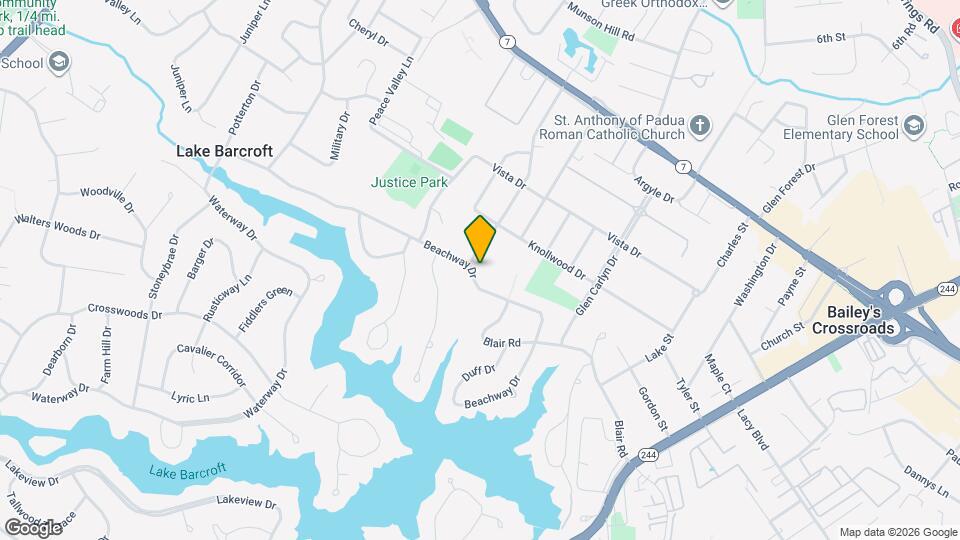 6154 Beachway Dr Map and Location Details