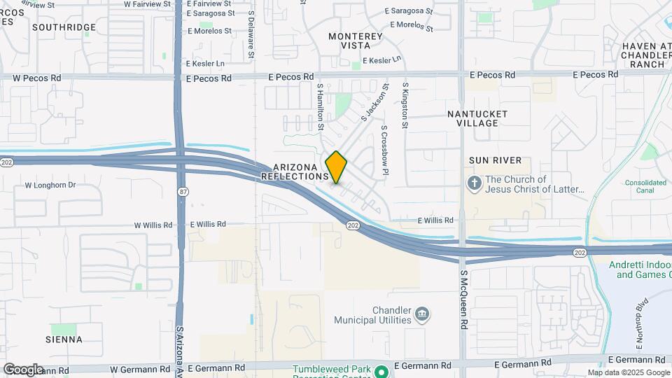 1307 S San Vincente Ct Mapa y Detalles de la Ubicación