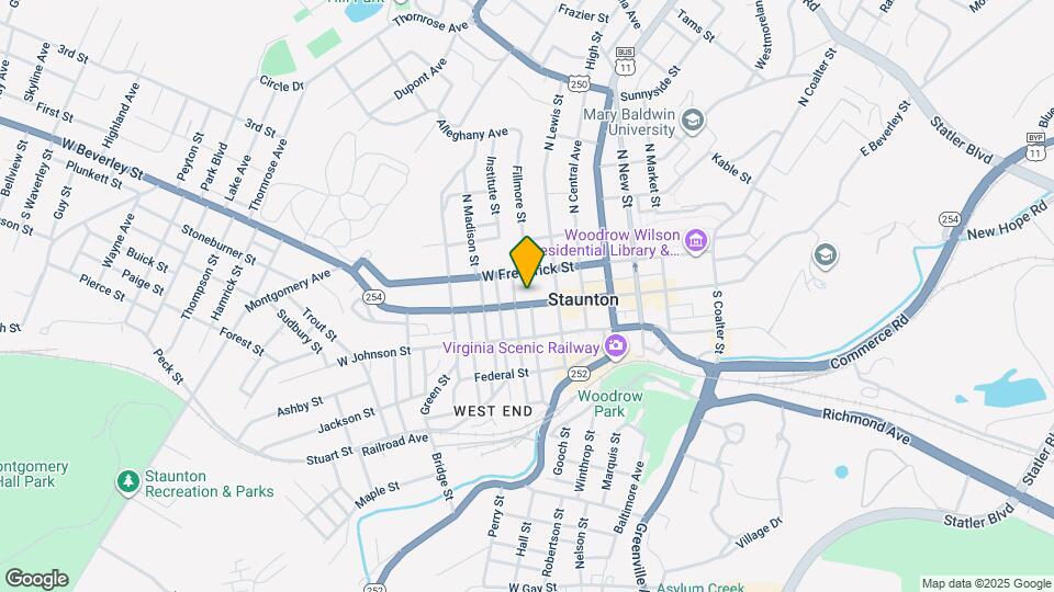 301 W Beverley St Map and Location Details