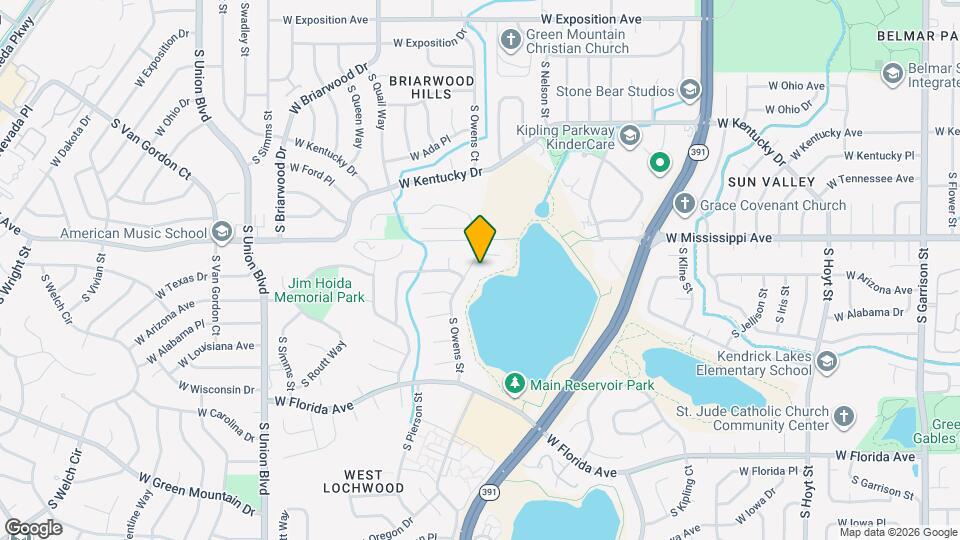 1142 S Owens St Map and Location Details