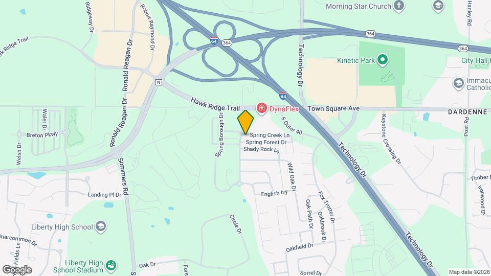 1201 Spring Creek Ln Map and Location Details