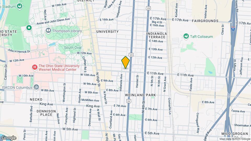 172 E 11th Ave Mapa y Detalles de la Ubicación