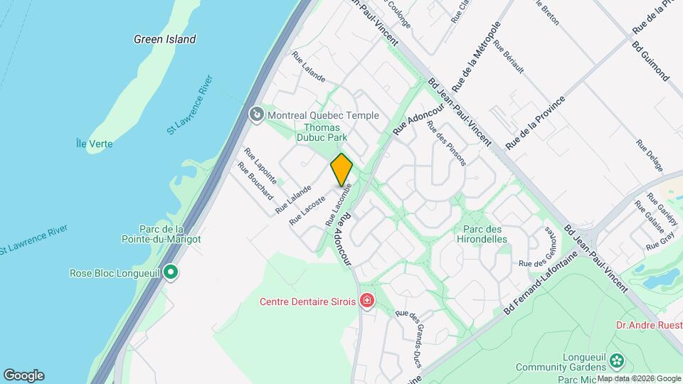 280 Lacombe Rue Map and Location Details