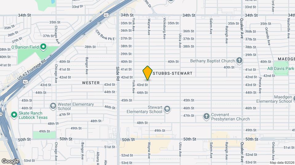 5002 43rd St Map and Location Details