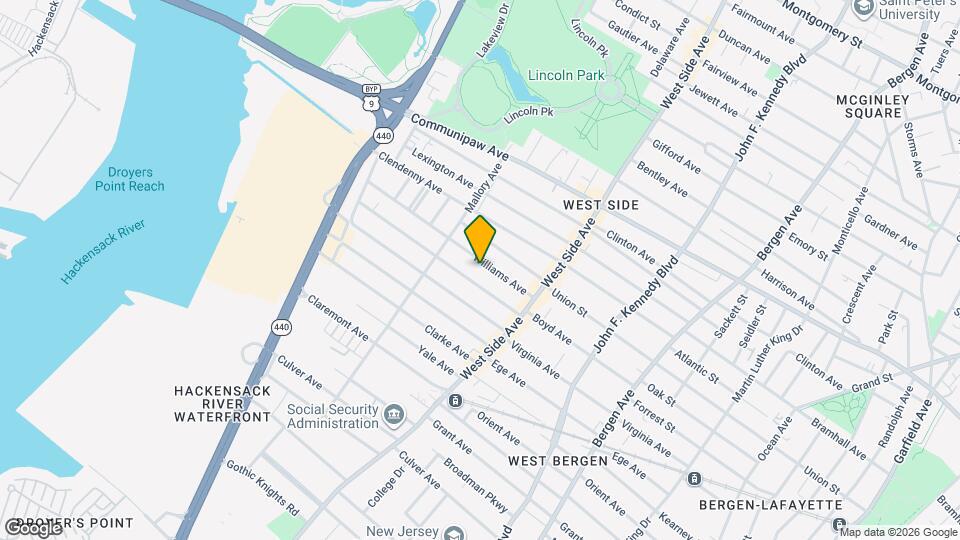 53 Williams Ave Map and Location Details