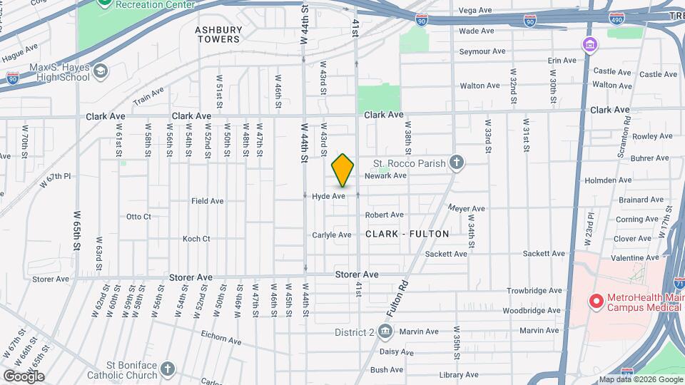 4144 Hyde Ave Map and Location Details