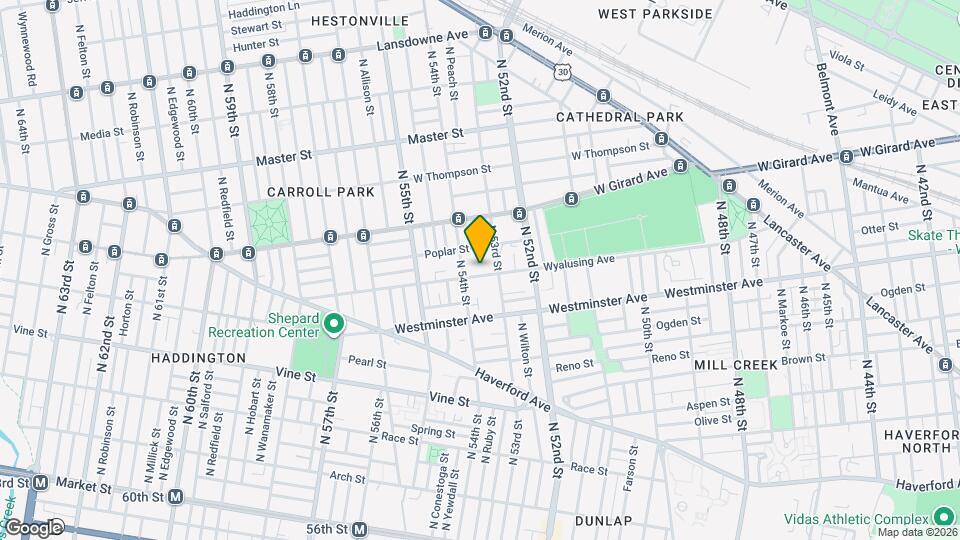 5323 Wyalusing Ave Map and Location Details