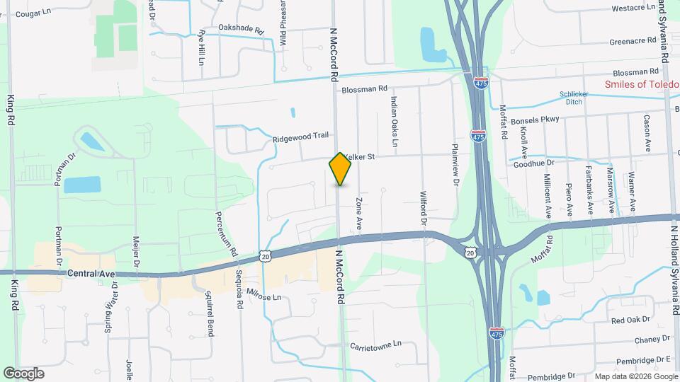 3226 N McCord Rd Map and Location Details