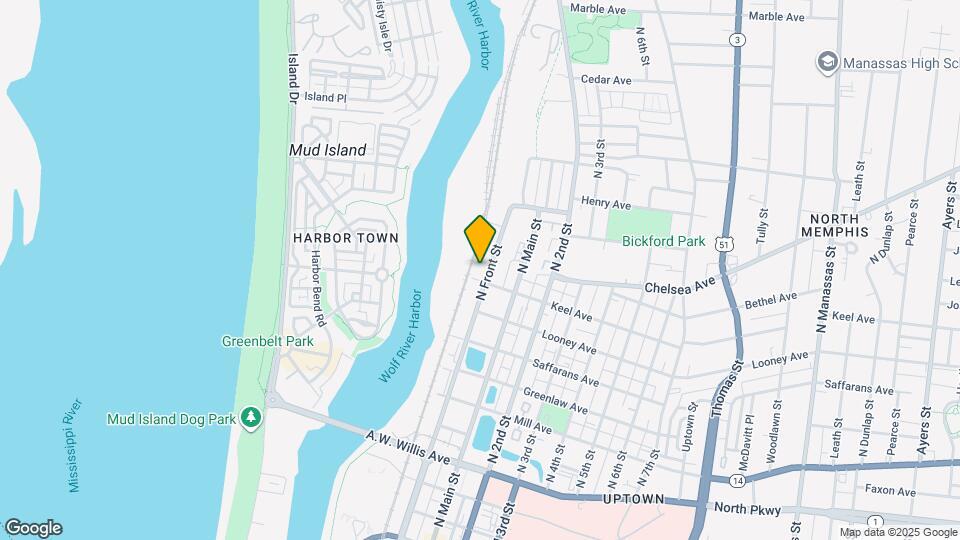 711 N Front St Map and Location Details