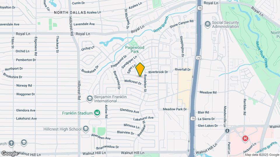 7426 Woodthrush Dr Map and Location Details