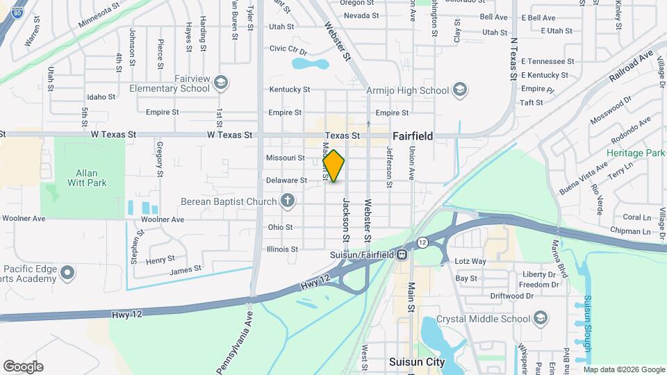 933 Delaware St Map and Location Details