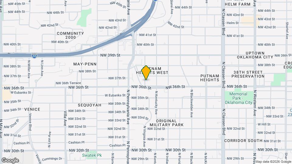 3708 N Virginia Ave Map and Location Details