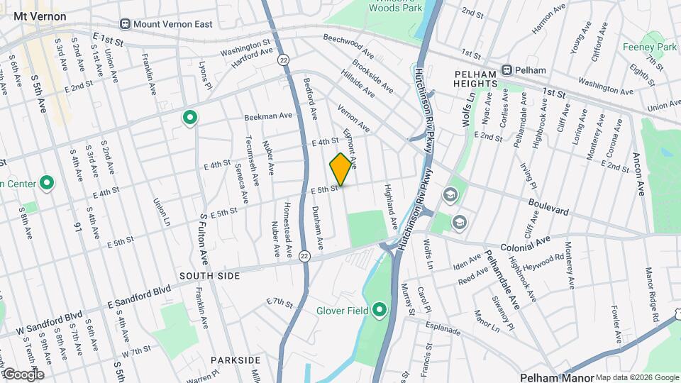 436 E 5th St Map and Location Details