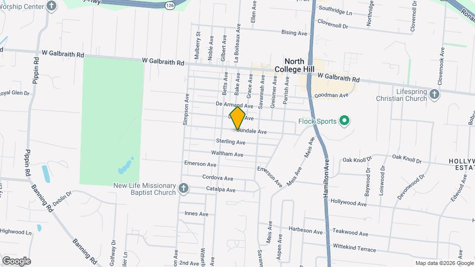 1823 Sundale Ave Map and Location Details