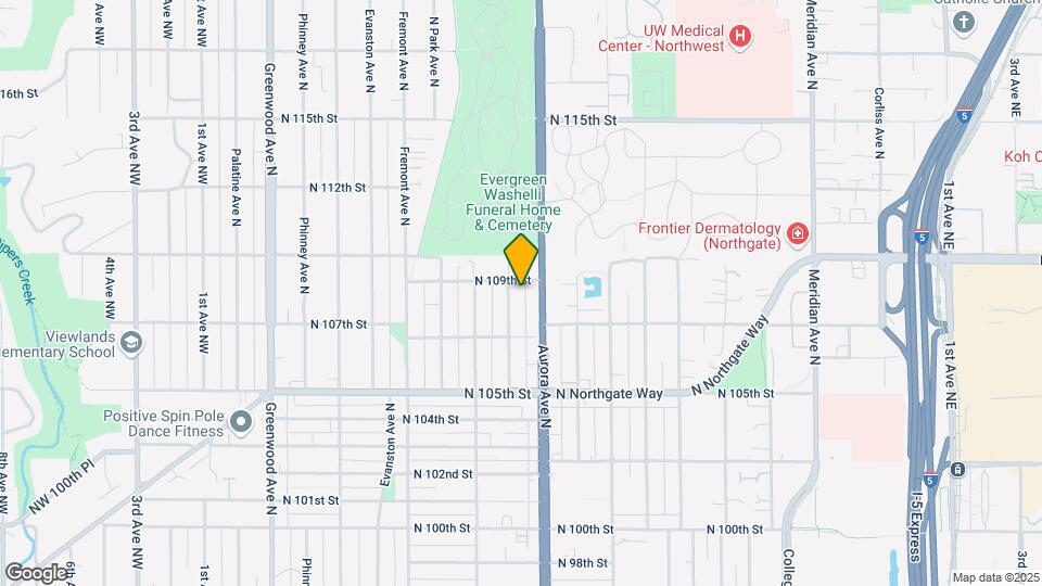 10738 Whitman Ave N Map and Location Details
