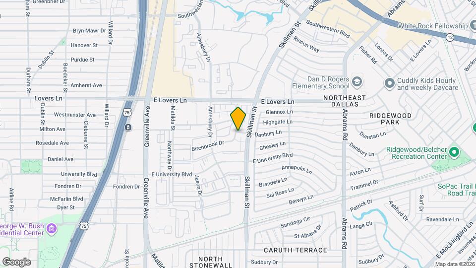 6005 Danbury Ln Map and Location Details