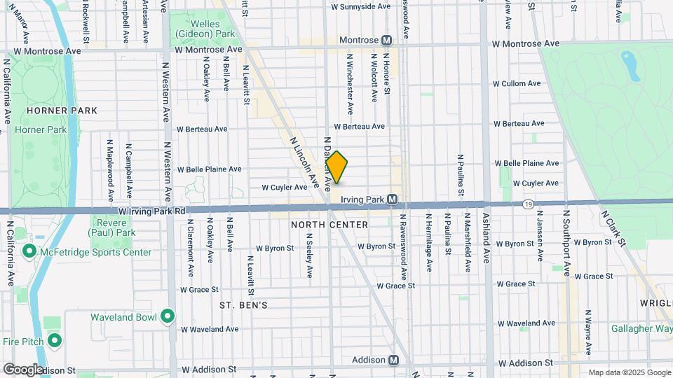 1949-1951 W Cuyler Ave Mapa y Detalles de la Ubicación