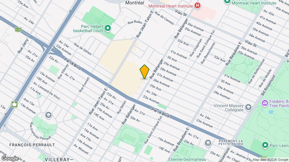 6963-6969 25e Ave Map and Location Details