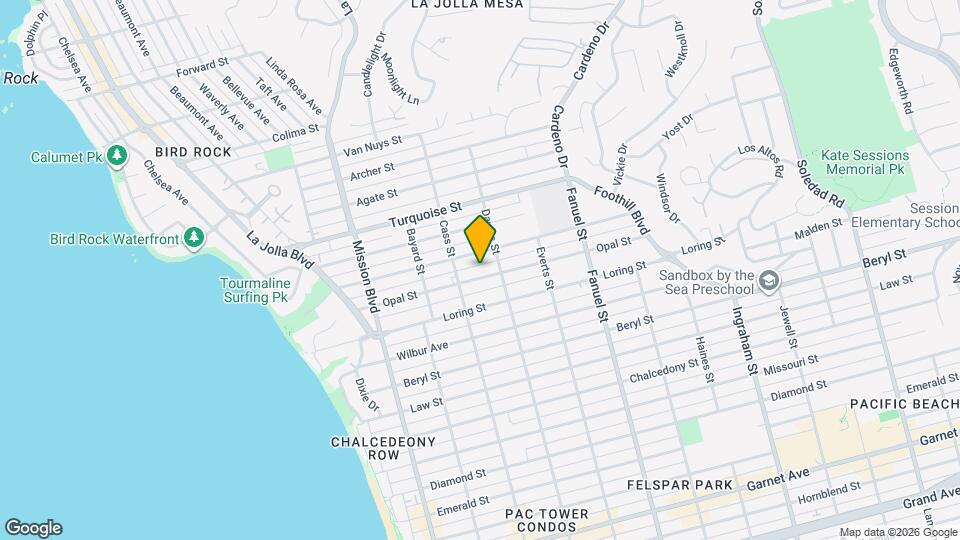 1046 Opal St Map and Location Details