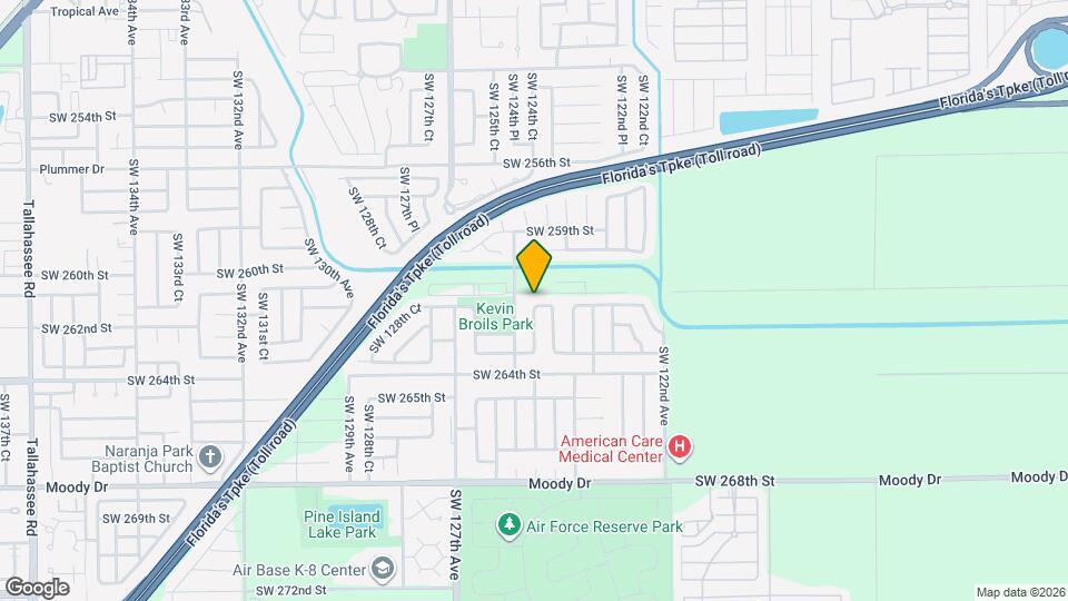 12455 SW 261st Terrace Map and Location Details