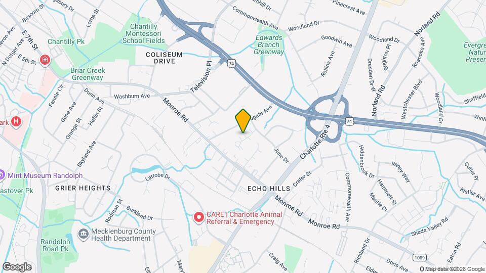 833 Mohigan St Map and Location Details