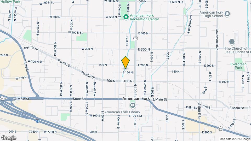 33 E 150 N Map and Location Details