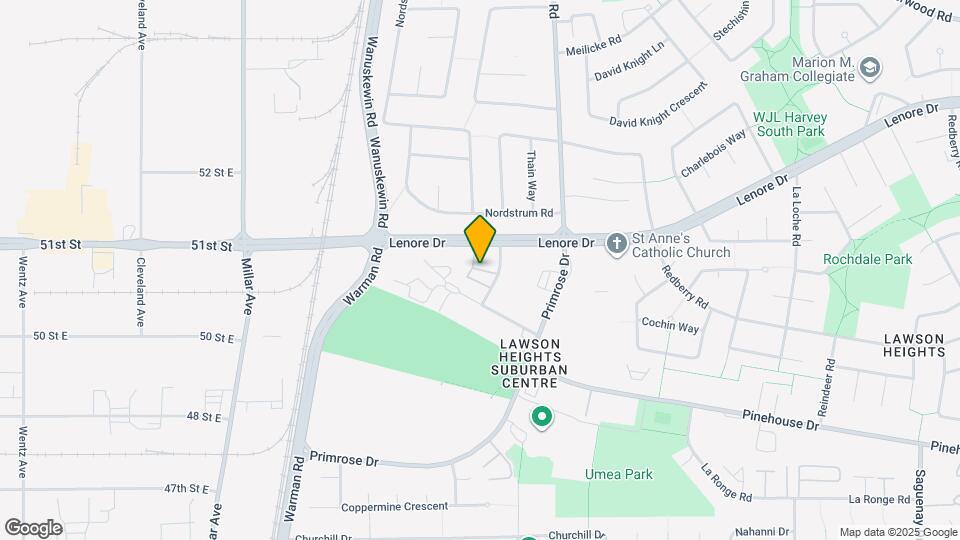 317 Cree Crescent Map and Location Details