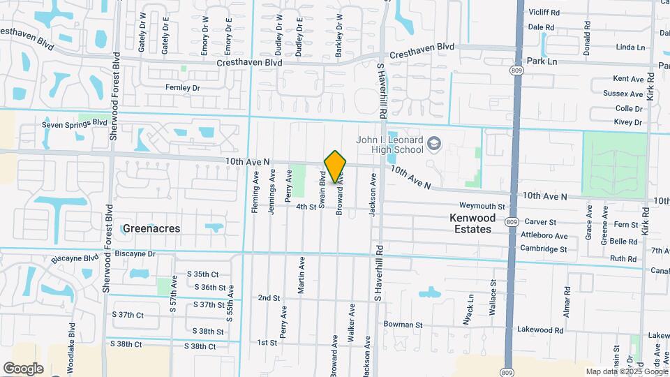 529 Broward Ave Map and Location Details