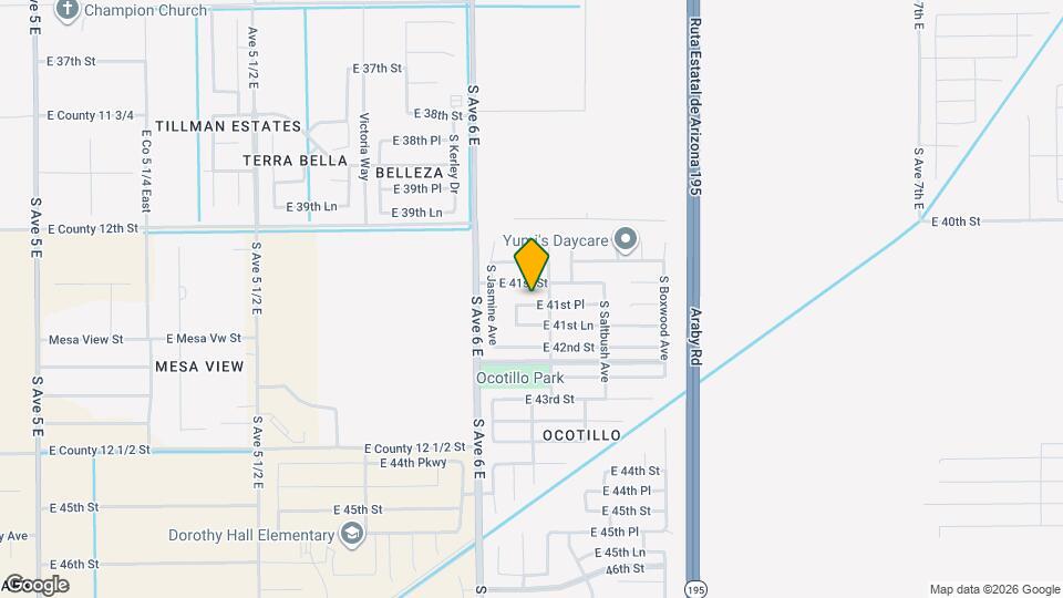 6146 E 41st Pl Map and Location Details