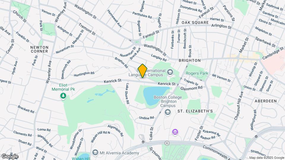 113 Kenrick St, Unit 1 Map and Location Details