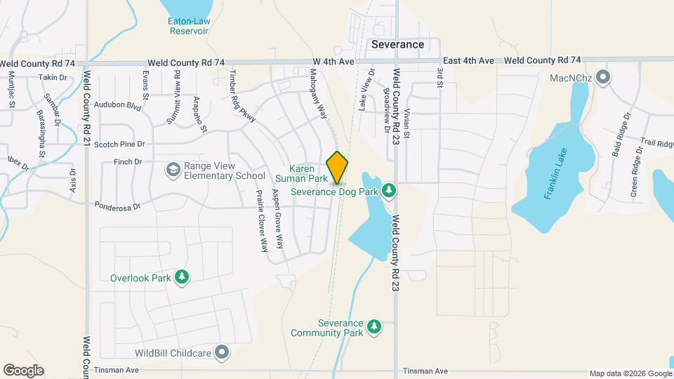 1910 Mahogany Way Map and Location Details