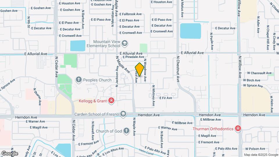 7333 N Backer Ave Mapa y Detalles de la Ubicación