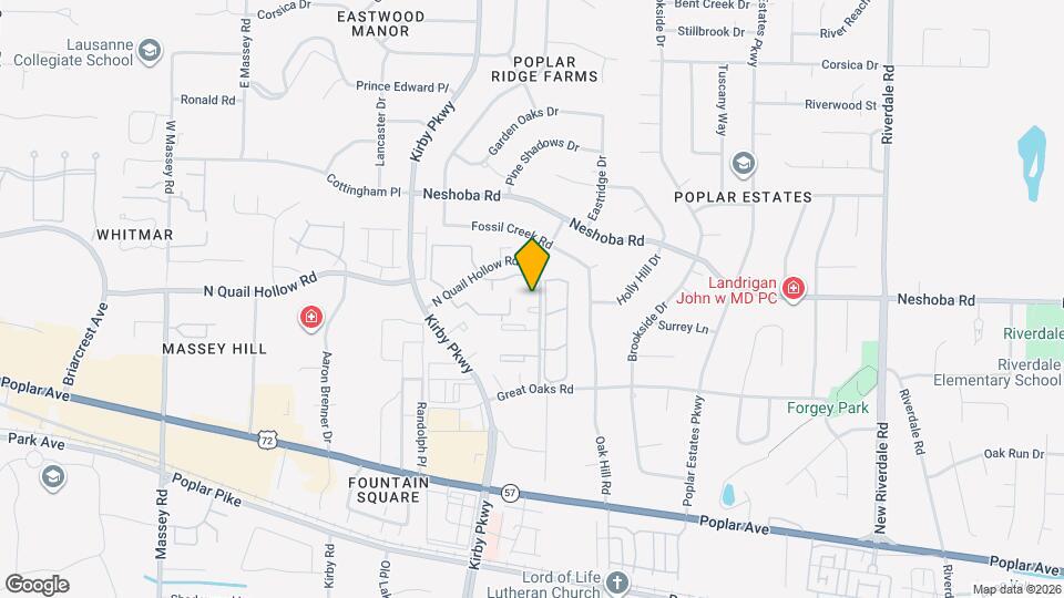1635 Quail Hollow Rd, Unit Whispering Oaks 1 Bedroom Condo Map and Location Details
