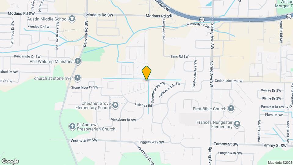 1524 Forestview Dr SW Map and Location Details