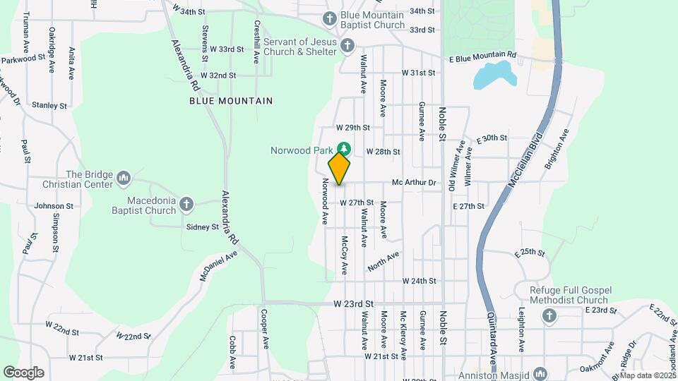2718 McCoy Ave Map and Location Details