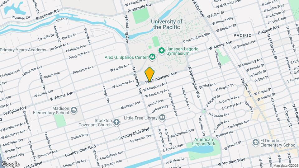 1220 W Mendocino Ave Map and Location Details