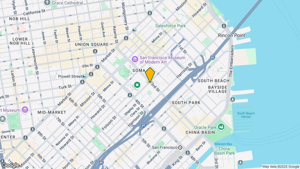 725-727 Folsom St Map and Location Details