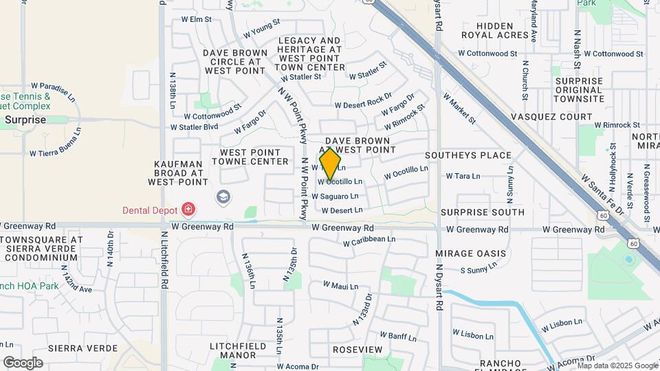13421 W Ocotillo Ln Map and Location Details
