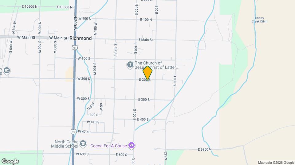 176 E 200 S Map and Location Details