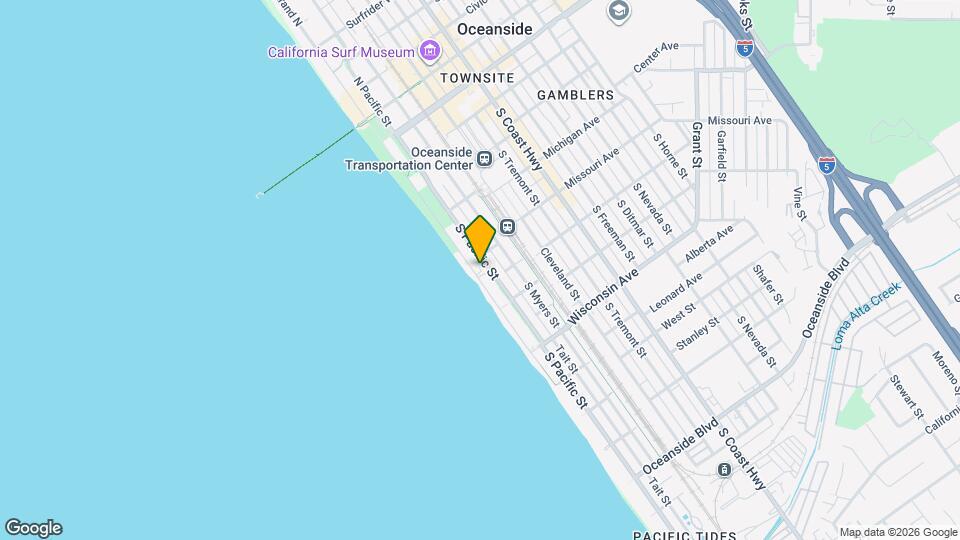 408 S The Strand Mapa y Detalles de la Ubicación