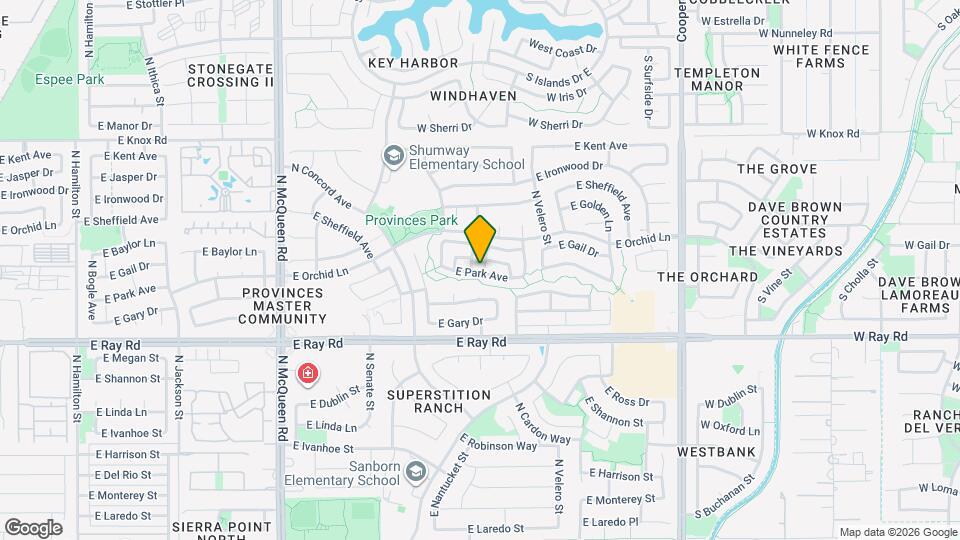 1130 N Leoma Ln Mapa y Detalles de la Ubicación