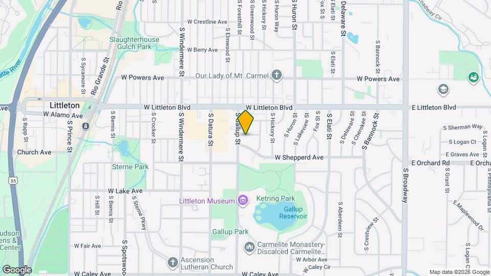 1182 W Ida Ave Map and Location Details