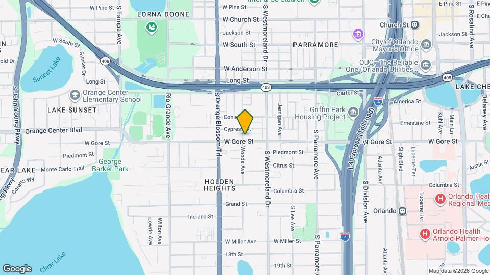 1045 W Gore St Map and Location Details