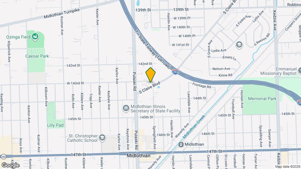 3902 S Claire Blvd Map and Location Details