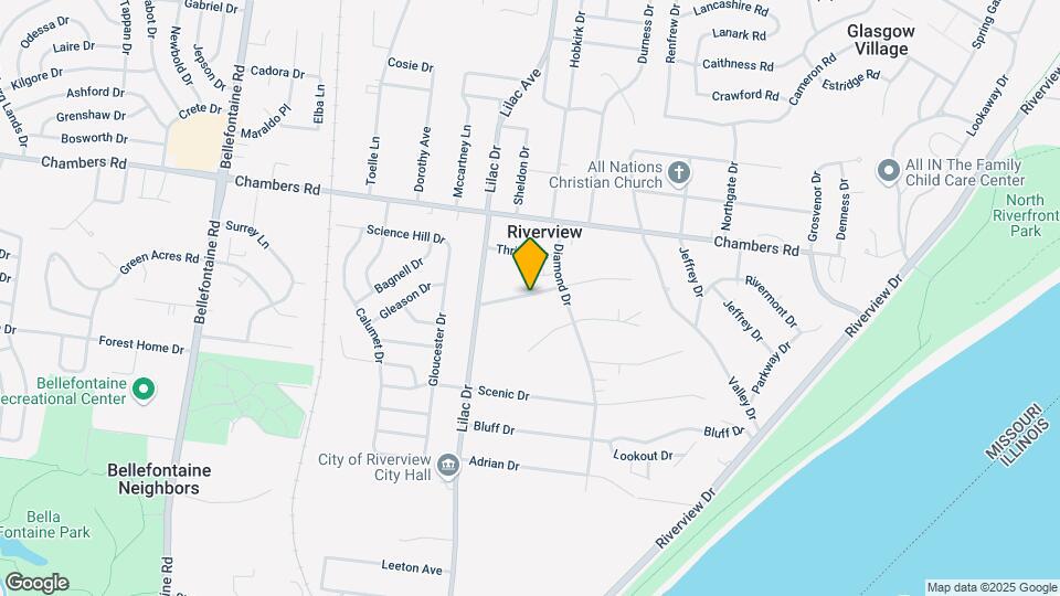 422 Northridge Dr Mapa y Detalles de la Ubicación