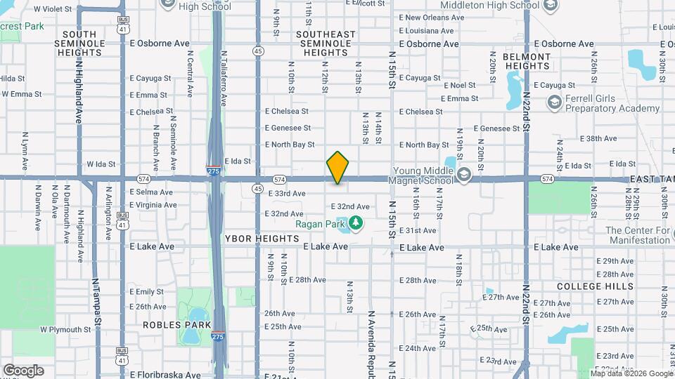 1210 E 33rd Ave Map and Location Details