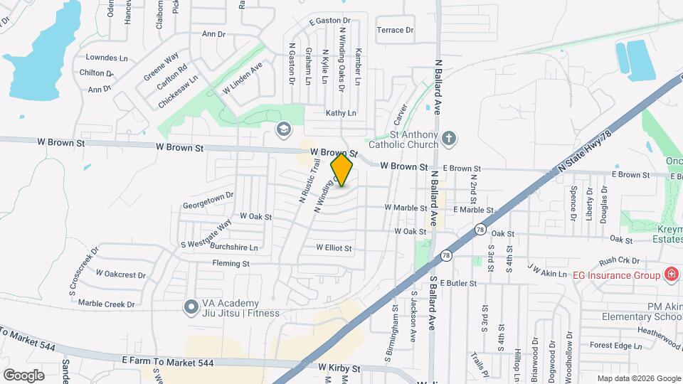 410 W Jefferson St Map and Location Details